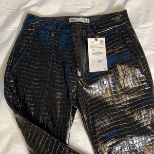 Zara Faux Leather Pants
